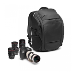 Manfrotto Advanced Travel - Zaino per macchina fotografica con obiettivo e notebook - tessuto sintetico - nero - 15"